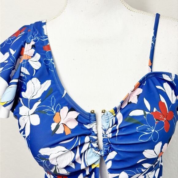 JASAMBACK WOMEN ASYMMETRIC ONE-SHOULDER BATHING SUIT V-NECK SWIMSUIT SIZE XL - Picture 5 of 9